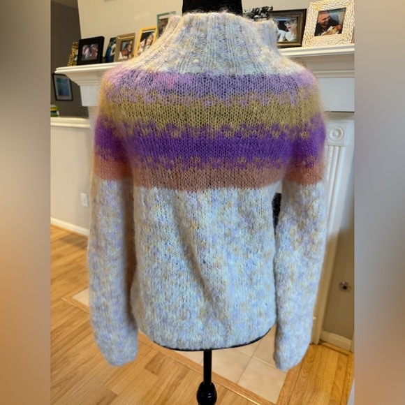 ROSE CARMINE Mohair Wool Alpaca Lightweight Soft Sweater Size 1/Small/Medium - Picture 6 of 10